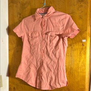 Magellan Outdoors Peach Button-Up Shirt